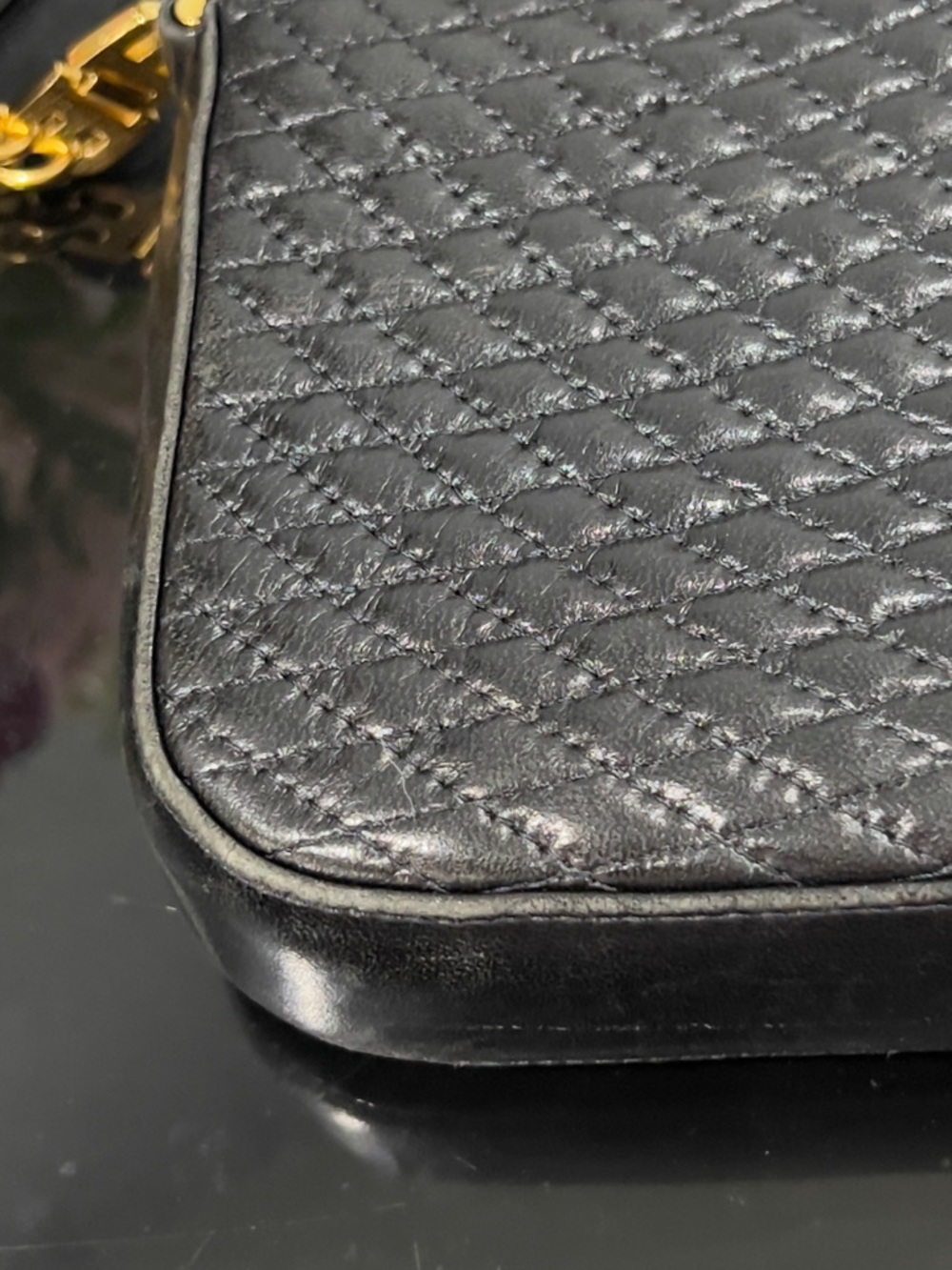 Vintage Bally Small Luxury Designer Quilted Leather - Picture 4 of 10